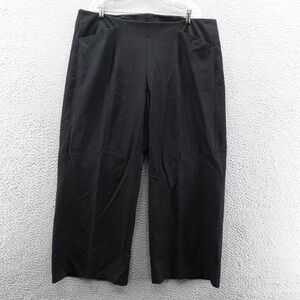 NWT Old Navy High Rise Wide Leg Pants Sixe XXL Black Women Elastic Waist Stretch